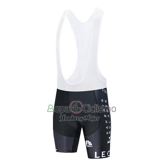 Bahrain Mclaren Ropa Ciclismo Culotte Corto 2020 Mangas Cortas Rojo Naranja Negro